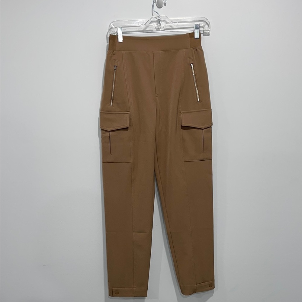Athleta Endless High Rise Cargo Pants women’s size 0 zero taupe brown